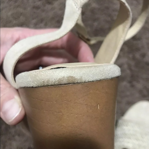 2 FOR $20 CL By Laundry Charlise Wedge Sandals Natural Ankle - Picture 6 of 11